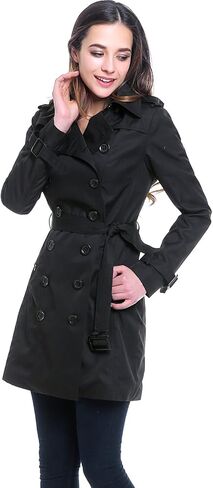 معطف BGSD نسائي Viv مقاوم للماء بغطاء للرأس متوسط ​​الطول in Kuwait