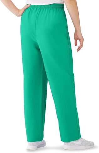 Medline AngelStat Women's Modern-Fit No-Pocket Elastic-Waistband Scrub Pants, Jade, Size Large, Regular Inseam in Saudi Arabia