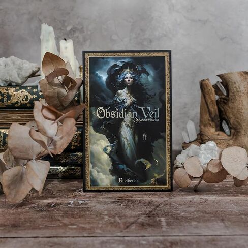 Obsidian Veil Oracle Deck | Unveil Your True Self - Unique Shadow Work Tool, Healing & Divination, Feminine Wisdom, Spiritual Growth Cards in Saudi Arabia