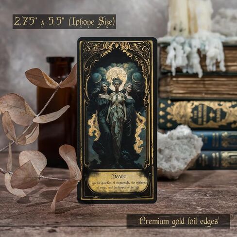 Obsidian Veil Oracle Deck | Unveil Your True Self - Unique Shadow Work Tool, Healing & Divination, Feminine Wisdom, Spiritual Growth Cards in Saudi Arabia