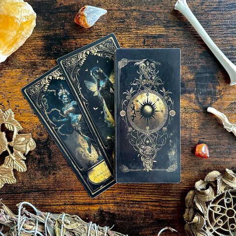 Obsidian Veil Oracle Deck | Unveil Your True Self - Unique Shadow Work Tool, Healing & Divination, Feminine Wisdom, Spiritual Growth Cards in Saudi Arabia
