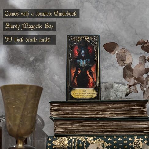 Obsidian Veil Oracle Deck | Unveil Your True Self - Unique Shadow Work Tool, Healing & Divination, Feminine Wisdom, Spiritual Growth Cards in Saudi Arabia