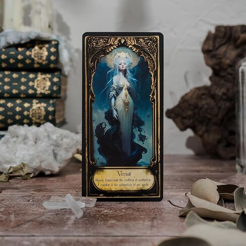 Obsidian Veil Oracle Deck | Unveil Your True Self - Unique Shadow Work Tool, Healing & Divination, Feminine Wisdom, Spiritual Growth Cards in Saudi Arabia