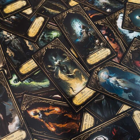 Obsidian Veil Oracle Deck | Unveil Your True Self - Unique Shadow Work Tool, Healing & Divination, Feminine Wisdom, Spiritual Growth Cards in Saudi Arabia