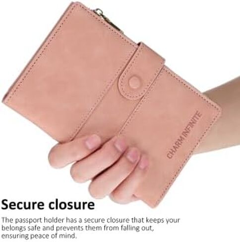 Passport Wallet Rfid Blocking Passport Holder Card Holder Multipurpose Travel Purse Wallet in Kuwait