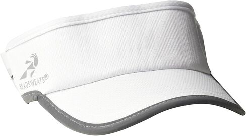 Headsweats Lightweight Performance Running Reflective Visor, White, One Size in Saudi Arabia