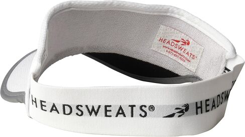 Headsweats Lightweight Performance Running Reflective Visor, White, One Size in Saudi Arabia