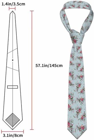 Yakuna Men's Ties Novelty Tie Necktie for Men Teen Boys Multicolor Tie Party Holiday Thanksgiving Christmas in Saudi Arabia