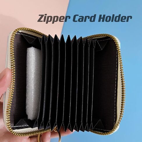 Holographic Wristlet Bracelet Keychain with Metallic Wallet Card Holder Pocket Coin Purse Key Ring for Women Girls in Saudi Arabia