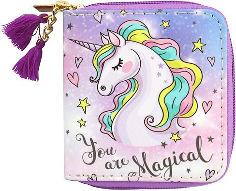 MayeBridge Cute Unicorn Purse Unicorn Zipper Wallet Long Clutch Bag PU Leather Purse For Girls Women (Mermaid 1207B) in Saudi Arabia