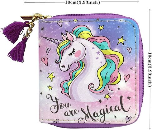 MayeBridge Cute Unicorn Purse Unicorn Zipper Wallet Long Clutch Bag PU Leather Purse For Girls Women (Mermaid 1207B) in Saudi Arabia