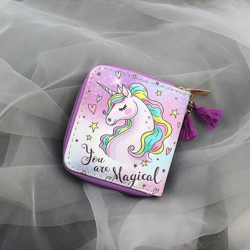 MayeBridge Cute Unicorn Purse Unicorn Zipper Wallet Long Clutch Bag PU Leather Purse For Girls Women (Mermaid 1207B) in Saudi Arabia