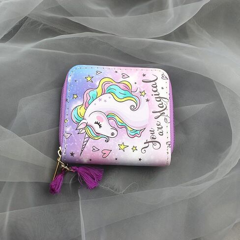 MayeBridge Cute Unicorn Purse Unicorn Zipper Wallet Long Clutch Bag PU Leather Purse For Girls Women (Mermaid 1207B) in Saudi Arabia