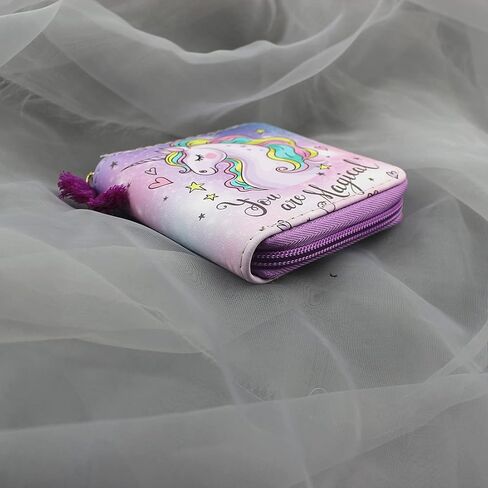 MayeBridge Cute Unicorn Purse Unicorn Zipper Wallet Long Clutch Bag PU Leather Purse For Girls Women (Mermaid 1207B) in Saudi Arabia