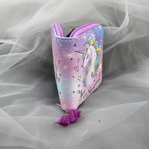 MayeBridge Cute Unicorn Purse Unicorn Zipper Wallet Long Clutch Bag PU Leather Purse For Girls Women (Mermaid 1207B) in Saudi Arabia