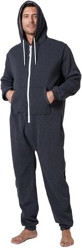 Laahoem Unisex Adult Pajamas Hooded Men Women Jumpsuit Zip Sportwear in Saudi Arabia