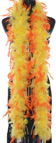 Handy Lidy 72" Long Thin Weight Turkey Chandelle Boa Women Adult Feather Boas in Kuwait
