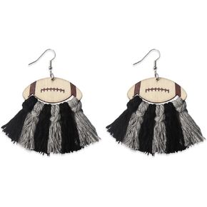 Football Earrings for Women Earrings Tassel Football Dangle Earrings Football Team Earrings Football Jewelry