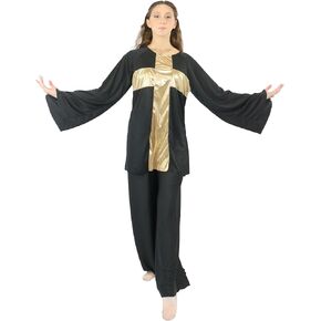 Danzcue Womens Worship Praise Dance Cross Pullover Top in Saudi Arabia