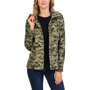 سترة نسائية مموهة عسكرية من مجموعة Auliné برباط من Anorak in Kuwait