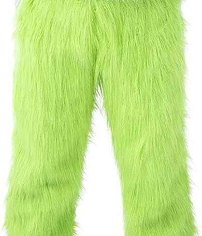 Itopfox 7PCS Christmas Green Monster Costume, Santa Suit Adult Men for Christmas with Mask in Kuwait