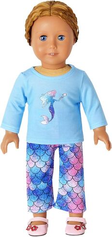 Jxstar Matching Girls&Dolls Pajamas Unicorn Pj Set Kids Cotton Fall Sleepwear… in Kuwait