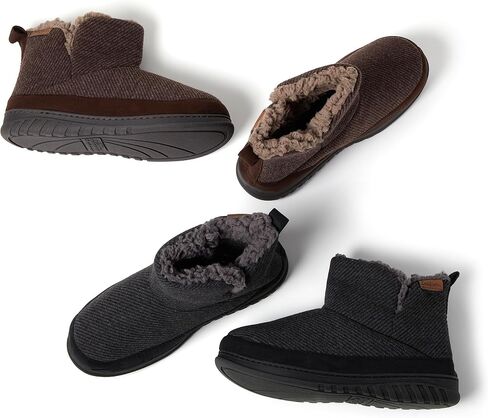 Dearfoams Men's James Woven Boot Slipper in Saudi Arabia