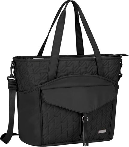 Utility Teacher Tote Bag for Women Work Bags Quilted Large Nurse Tote Bag with Pockets for 15.6" Laptop for Teacher Supplies in Saudi Arabia