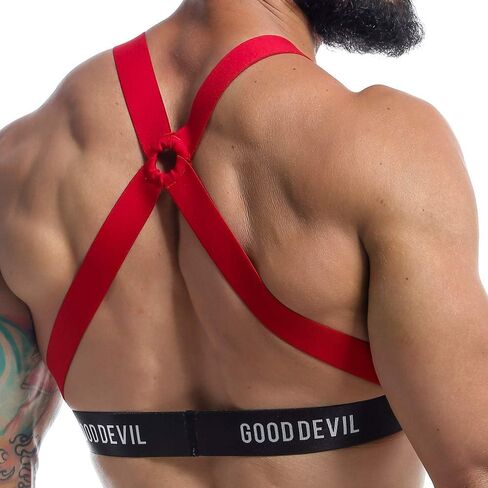 Mens Accessories Sexy Designer Criss-Cross Thick Straps Fashion Ring BodySuit in Saudi Arabia