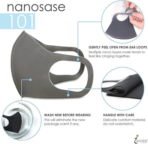 igozen 4 Pack kids face masks Nanosase G Sports face masks nano 3d Poly Spandex cool face mask is not cotton mask in Saudi Arabia