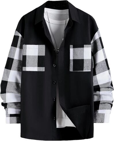 قمصان كاجوال للرجال من SOLY HUX بأكمام طويلة وأزرار سفلية وجيب أمامي in Kuwait