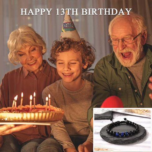 ACOGVN 13th 16th 18th 21st 30th 40th 50th 60th Birthday Gifts for Boys Men Him 13 16 18 21 30 40 50 60 Year Old Boy Male Man Birthday Gifts Birthday Bracelet for Boyfriend Son Brother Grandson Nephew Dad Husband Grandpa Uncle Friend in Saudi Arabia