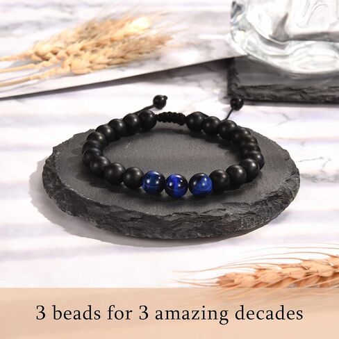 ACOGVN 13th 16th 18th 21st 30th 40th 50th 60th Birthday Gifts for Boys Men Him 13 16 18 21 30 40 50 60 Year Old Boy Male Man Birthday Gifts Birthday Bracelet for Boyfriend Son Brother Grandson Nephew Dad Husband Grandpa Uncle Friend in Saudi Arabia