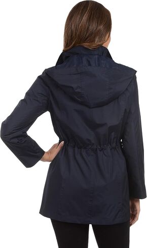 Fleet Street Ltd. معطف واق من المطر Anorak للسيدات مقاس 30 بوصة مع غطاء رأس وجيوب قابلة للإزالة in Kuwait