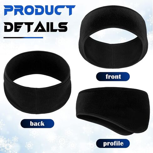 Geyoga 12 قطعة الأذن دفئا عقال الشتاء Headbands الرياضة الجري مطاطا تدفئة الأذن أغطية الأذن الدافئة لفصل الشتاء in Saudi Arabia