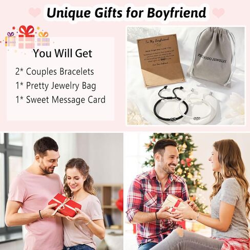 PINKDODO Matching Pinky Promise Bracelets for Couples Boyfriend Girlfriend Him Her Birthday Valentines Christmas Gifts in Saudi Arabia