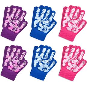Evridwear Boys Girls Magic Stretch Gripper Gloves 6 Pairs Assortment, Kids Winter Warm Gloves Children in Saudi Arabia