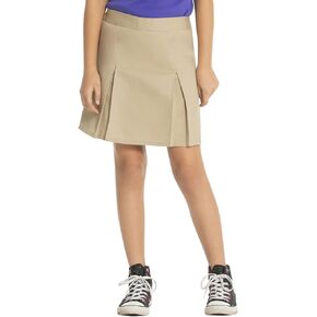 Real School Uniforms Adult Pleated Waist Scooter 65324, 7/8, Khaki