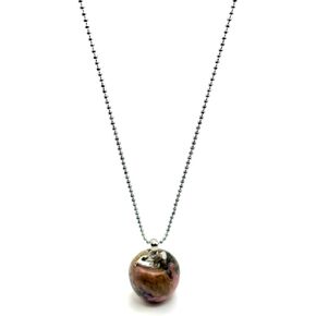 JODORA Artesia Orchard Essence Sterling Silver Red Rhodonite Apple Necklace, Gemstone, rhondite in Kuwait