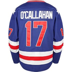 1980 USA Olympic Hockey #21 Mike Eruzione #17 O'Callahan #30 Jim Craig Miracle On Ice USA Jersey أبيض أزرق in Kuwait