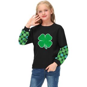 IIMMER Christmas Girls Funny Hoodie with Kangaroo Pockets 4-12 Years