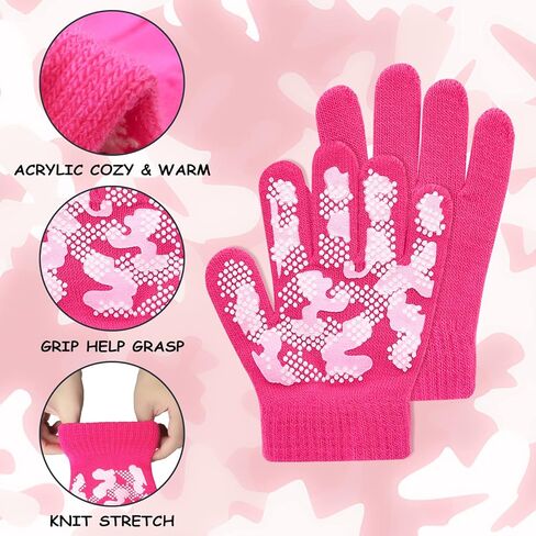 Evridwear Boys Girls Magic Stretch Gripper Gloves 6 Pairs Assortment, Kids Winter Warm Gloves Children in Saudi Arabia