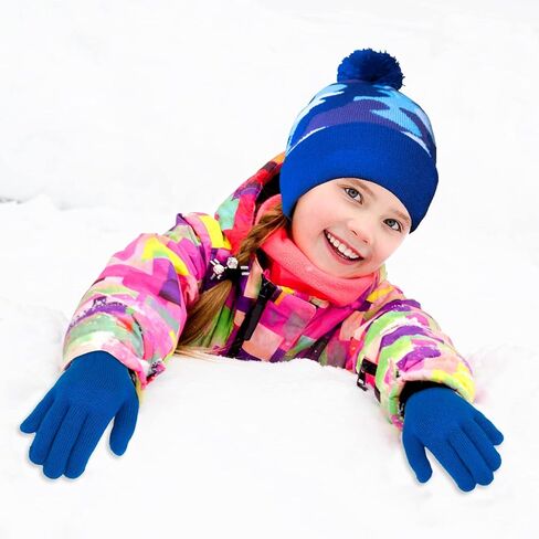Evridwear Boys Girls Magic Stretch Gripper Gloves 6 Pairs Assortment, Kids Winter Warm Gloves Children in Saudi Arabia