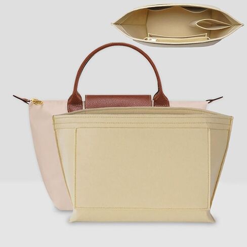 Chispee Bag Organizer for Longchamp Small Tote Bag Timid Bag Storage & Finishing Inner Bag Liner Handbags Insert Organizer fit Mini Size in Saudi Arabia