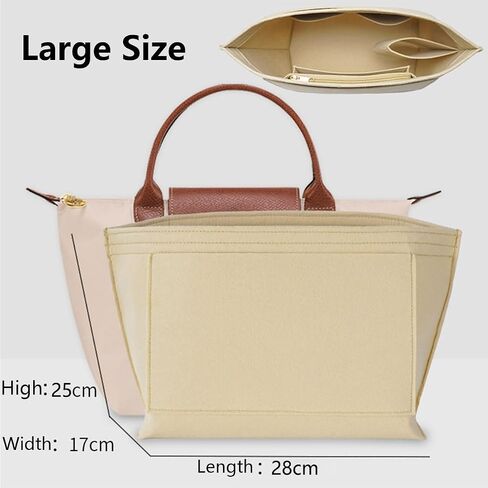 Chispee Bag Organizer for Longchamp Small Tote Bag Timid Bag Storage & Finishing Inner Bag Liner Handbags Insert Organizer fit Mini Size in Saudi Arabia