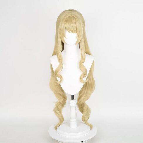 شعر مستعار UTIEHD Anime Cosplay، شعر مستعار Genshin Impact، مع قبعتين شعر مستعار، للهالوين، الحفلات وما إلى ذلك. (Wanderer/Scaramouche Cosplay) in Saudi Arabia