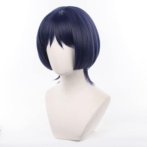 شعر مستعار UTIEHD Anime Cosplay، شعر مستعار Genshin Impact، مع قبعتين شعر مستعار، للهالوين، الحفلات وما إلى ذلك. (Wanderer/Scaramouche Cosplay) in Saudi Arabia