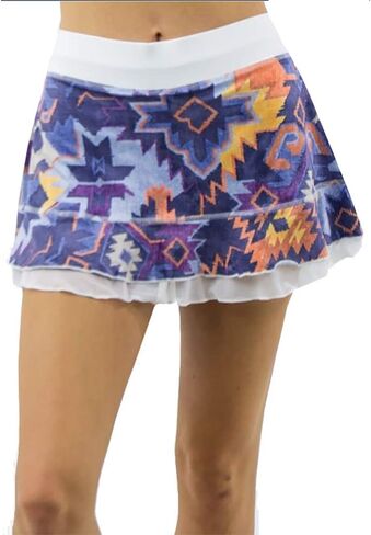 SOFIBELLA UV Colors Doubles 13 Inch Womens Tennis Skirt in Saudi Arabia
