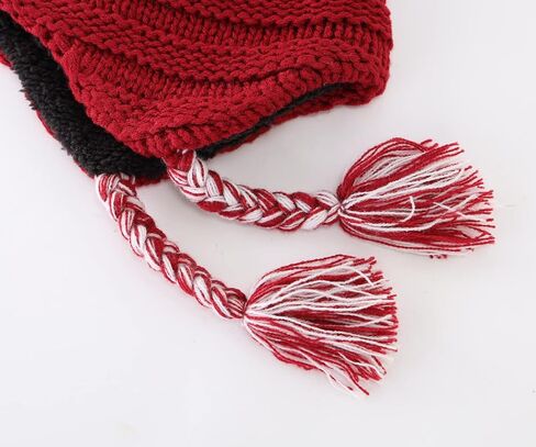 Home Prefer Toddler Girls Boys Sherpa Lined Knit Kids Hat with Earflap Winter Hat in Saudi Arabia