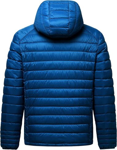 fit space Men's Insulated Synthetic Down Puffer Jacket Winter Warm Coat Quilted Water Resistant Packable Hiking Camping in Saudi Arabia